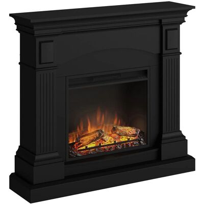 Chimenea eléctrica negra profunda Tagu con mando - 1500W, 37m² Chimenea eléctrica negra profunda Tagu con mando - 1500W, 37m²
