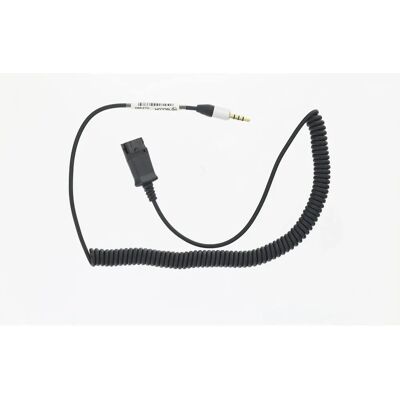 Tellur QD zu Klinke 3,5mm Adapterkabel - 2,95m - Schwarz Tellur QD zu Klinke 3,5mm Adapterkabel - 2,95m - Schwarz