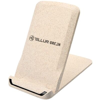 Tellur Grünes kabelloses Qi-Schnellladegerät für den Tisch - 15 W, umweltfreundlich, faltbar Tellur Grünes kabelloses Qi-Schnellladegerät für den Tisch - 15 W, umweltfreundlich, faltbar