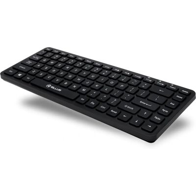 Clavier Sans Fil Mini Tellur - Portable, Compatible avec Windows, Mac, iOS, Android - Publicité Clavier Sans Fil Mini Tellur - Portable, Compatible avec Windows, Mac, iOS, Android - Publicité