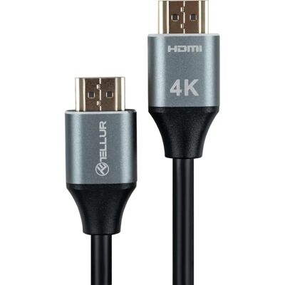 Tellur High Speed HDMI 2.0 Kaapeli - 4K, 18Gbps, Kullattu - 1.5m Tellur High Speed HDMI 2.0 Kaapeli - 4K, 18Gbps, Kullattu - 1.5m