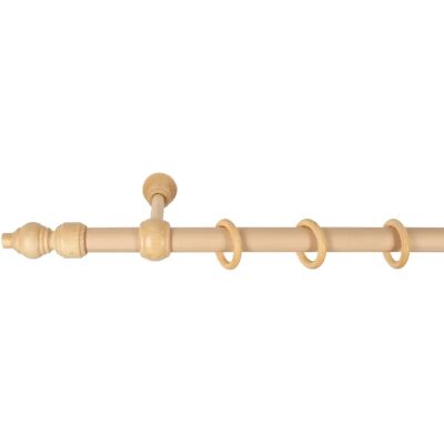 SN DECO GROUP Filigrano Holz Gardinenstange - Beige - Gardinenstange SN DECO GROUP Filigrano Holz Gardinenstange - Beige - Gardinenstange