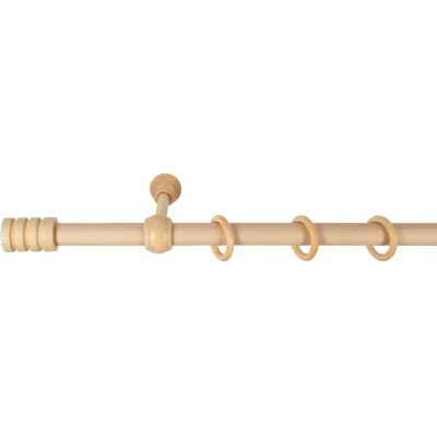 SN DECO GROUP Pisa - Holz Gardinenstange, Beige - Gardinenstangen SN DECO GROUP Pisa - Holz Gardinenstange, Beige - Gardinenstangen