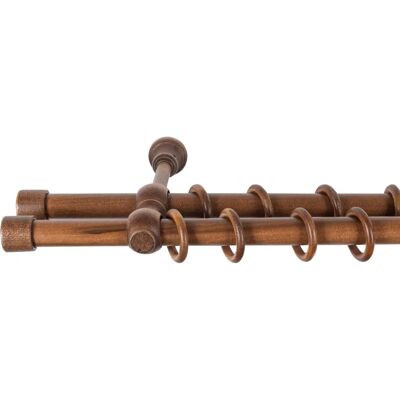 SN DECO GROUP Cafiro Walnussbraune Gardinenstange - Gardinenstange SN DECO GROUP Cafiro Walnussbraune Gardinenstange - Gardinenstange