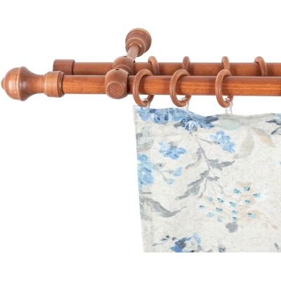 SN DECO GROUP Ares Gardinenstange - 2-läufig Holz 28mm SN DECO GROUP Ares Gardinenstange - 2-läufig Holz 28mm
