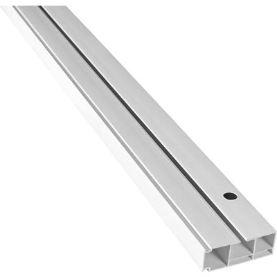 SN DECO GROUP Weiße Vorhangschiene - 480cm, 1-läufig, Kunststoff SN DECO GROUP Weiße Vorhangschiene - 480cm, 1-läufig, Kunststoff
