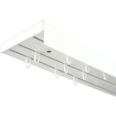 SN DECO GROUP Weiße Mehrfach-Gardinenstange - Vorhangtyp SN DECO GROUP Weiße Mehrfach-Gardinenstange - Vorhangtyp