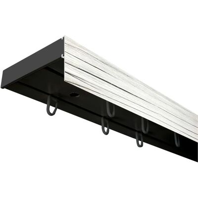 SN DECO GROUP Weiße 2-läufige Gardinenschiene - Vorhangschiene SN DECO GROUP Weiße 2-läufige Gardinenschiene - Vorhangschiene