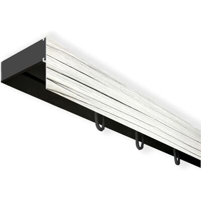 SN DECO GROUP Vorhangschiene SH mit Blende - 510cm, 1-läufig, schwarz SN DECO GROUP Vorhangschiene SH mit Blende - 510cm, 1-läufig, schwarz