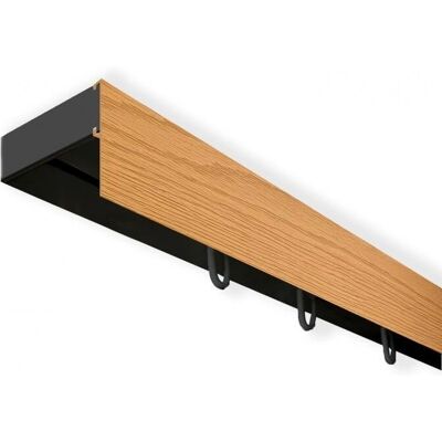 SN DECO GROUP Gardinenschiene - 240cm, Schwarz, 1 Läufig - Gardinenschiene SN DECO GROUP Gardinenschiene - 240cm, Schwarz, 1 Läufig - Gardinenschiene