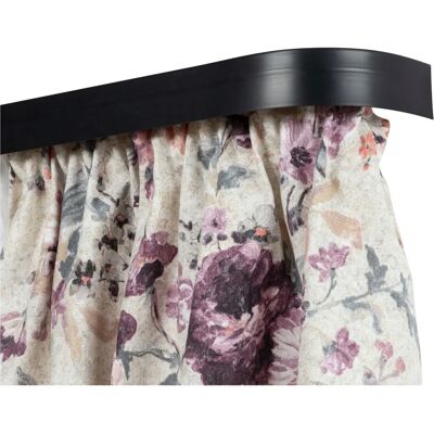 SN DECO GROUP SH2 Vorhangschiene mit Blende - 120cm, Schwarz SN DECO GROUP SH2 Vorhangschiene mit Blende - 120cm, Schwarz