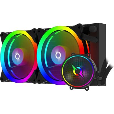 Aqirys Aquarius 240 All-in-One Prozessor Kühler - Schwarz Aqirys Aquarius 240 All-in-One Prozessor Kühler - Schwarz