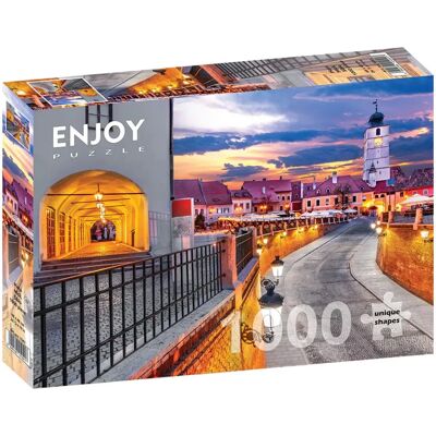 Enjoy Puzzles Mały Kwadrat Sibiu Rumunia - 1000 Elementów Enjoy Puzzles Mały Kwadrat Sibiu Rumunia - 1000 Elementów