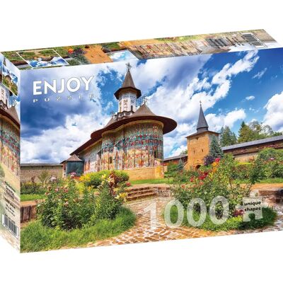 Enjoy Puzzles Monaster Sucevita - Puzzle 1000 Elementów Enjoy Puzzles Monaster Sucevita - Puzzle 1000 Elementów