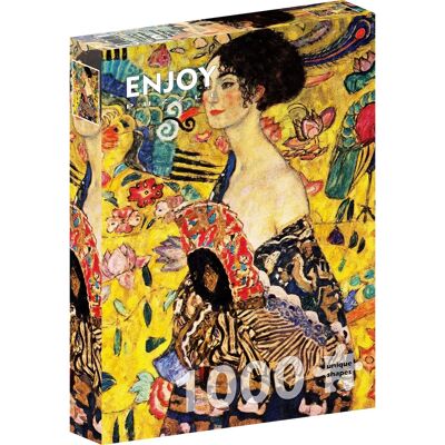 Puzzle Dáma s vějířem Gustav Klimt - 1000 dílků Puzzle Dáma s vějířem Gustav Klimt - 1000 dílků