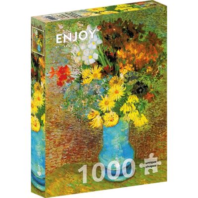 Enjoy Van Gogh: Váza s sedmikráskami a narcisem Puzzle - Puzzle Enjoy Van Gogh: Váza s sedmikráskami a narcisem Puzzle - Puzzle