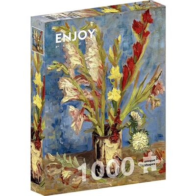 Enjoy Puzzle Vincent Van Gogh: Wazon z gladiolami i chińskimi astersami - Puzzle Enjoy Puzzle Vincent Van Gogh: Wazon z gladiolami i chińskimi astersami - Puzzle