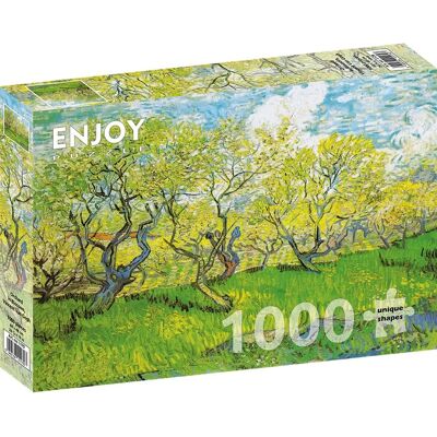 Vincent Van Gogh: Ovocný sad v květu 1000 Dílků Puzzle Vincent Van Gogh: Ovocný sad v květu 1000 Dílků Puzzle