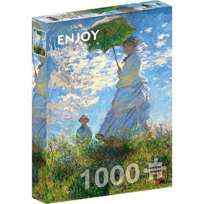 Enjoy Puzzle ENJOY-1215 - Claude Monet: Femme au Parasol, Puzzle, 1000 pièces - Publicité Enjoy Puzzle ENJOY-1215 - Claude Monet: Femme au Parasol, Puzzle, 1000 pièces - Publicité