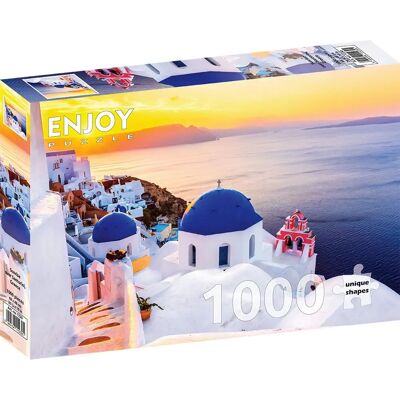 Enjoy Puzzles Sonnenaufgang Santorini 1000 Teile - Puzzle Enjoy Puzzles Sonnenaufgang Santorini 1000 Teile - Puzzle