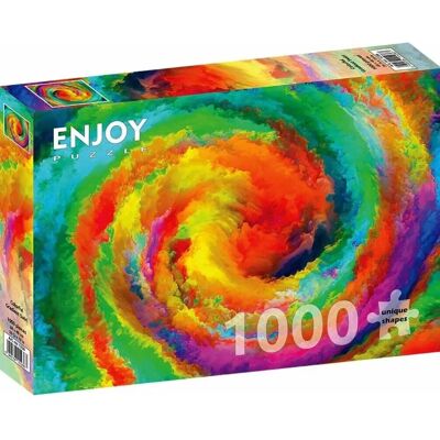 Enjoy Puzzle - Kolorowy Spiral Gradient - 1000 Elementów - Puzzle Enjoy Puzzle - Kolorowy Spiral Gradient - 1000 Elementów - Puzzle