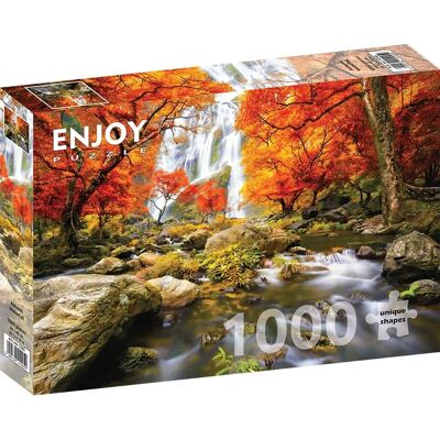 Enjoy Puzzle Cascade d'Automne - Puzzle 1000 Pièces - Publicité Enjoy Puzzle Cascade d'Automne - Puzzle 1000 Pièces - Publicité