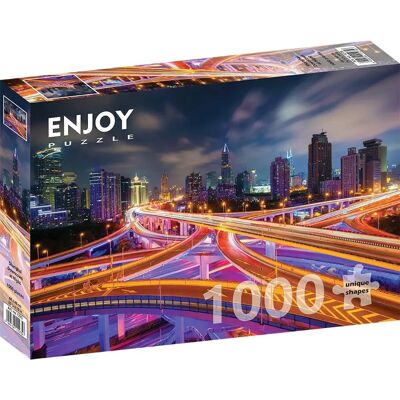 Enjoy Enjoy-1275 - Noční centrum Šanghaje Puzzle - 1000 Dílů Enjoy Enjoy-1275 - Noční centrum Šanghaje Puzzle - 1000 Dílů