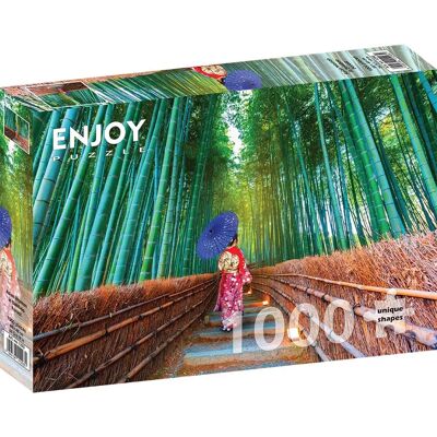 Enjoy Puzzles Asijská žena v bambusovém lese 1000 dílků - Puzzle Enjoy Puzzles Asijská žena v bambusovém lese 1000 dílků - Puzzle