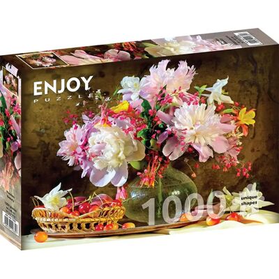 Enjoy 1000dílný Puzzle Pivoňky - Puzzle, 68x48cm Enjoy 1000dílný Puzzle Pivoňky - Puzzle, 68x48cm