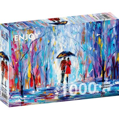 Enjoy Puzzle Láska v dešti - Puzzle - 1000 dílků Enjoy Puzzle Láska v dešti - Puzzle - 1000 dílků