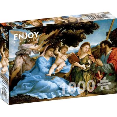 Lorenzo Lotto - Panna s dítětem a svatými Kateřinou a Tomášem Puzzle Lorenzo Lotto - Panna s dítětem a svatými Kateřinou a Tomášem Puzzle