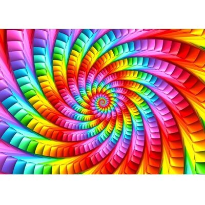 Enjoy Duhová Psychedelická Spirálka Puzzle 1000 Dílků Enjoy Duhová Psychedelická Spirálka Puzzle 1000 Dílků