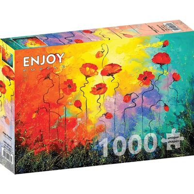 Enjoy Puzzles - Puzzle Makové Květiny 1000 Kousků Enjoy Puzzles - Puzzle Makové Květiny 1000 Kousků