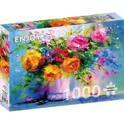 Enjoy Puzzle 1000 Dílů - Růže - Puzzle, 1000 Dílů Enjoy Puzzle 1000 Dílů - Růže - Puzzle, 1000 Dílů