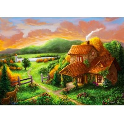Enjoy Puzzles Cottage at Dusk 1000 Dílů - Puzzle Enjoy Puzzles Cottage at Dusk 1000 Dílů - Puzzle