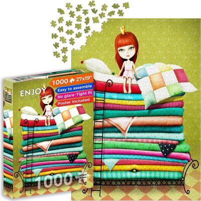 Enjoy Puzzle ENJOY-1946 - Księżniczka na fasolce, Puzzle, 1000 elementów Enjoy Puzzle ENJOY-1946 - Księżniczka na fasolce, Puzzle, 1000 elementów