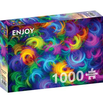 Enjoy Neon Pióra 1000 Elementów Puzzle - Puzzle Enjoy Neon Pióra 1000 Elementów Puzzle - Puzzle