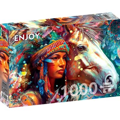 Enjoy Puzzle Dziki Duch - 1000 Elementów Enjoy Puzzle Dziki Duch - 1000 Elementów