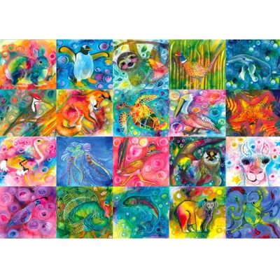 Enjoy Puzzle 2043 - Kouzlo zvířat - Puzzle - 1000 dílků Enjoy Puzzle 2043 - Kouzlo zvířat - Puzzle - 1000 dílků