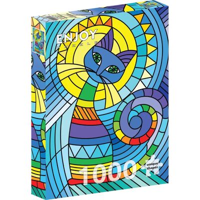 Enjoy Puzzle Chat Ornemental 1000 Pièces - Puzzle - Publicité Enjoy Puzzle Chat Ornemental 1000 Pièces - Puzzle - Publicité