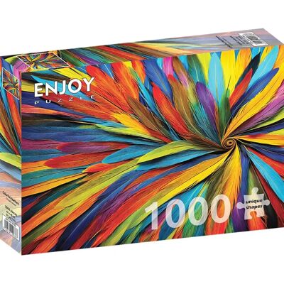 Enjoy Puzzle Barevná Peří - Puzzle - 1000 Dílků Enjoy Puzzle Barevná Peří - Puzzle - 1000 Dílků