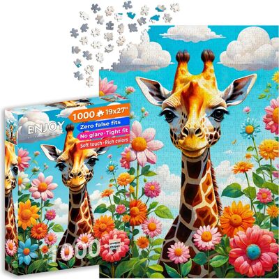 Enjoy Puzzle - Girafe 1000 pièces - Puzzle - Publicité Enjoy Puzzle - Girafe 1000 pièces - Puzzle - Publicité