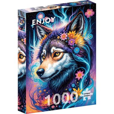 Enjoy Puzzle Portrait de loup magique - Puzzle 1000 Pièces - Publicité Enjoy Puzzle Portrait de loup magique - Puzzle 1000 Pièces - Publicité