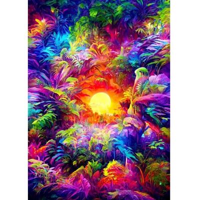 Enjoy Puzzle Rainbow Tropic - Puzzle de 1000 Pièces pour Tous - Publicité Enjoy Puzzle Rainbow Tropic - Puzzle de 1000 Pièces pour Tous - Publicité