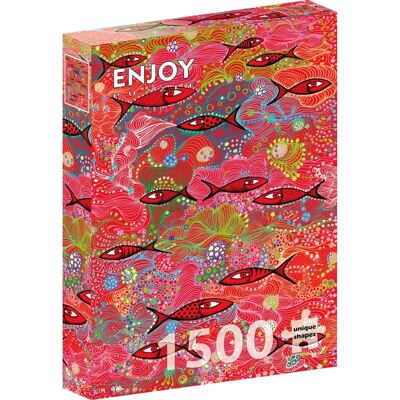 Enjoy Puzzle Enjoy Puzzle 1500 Sztuk Głęboka Czerwień - Puzzle Enjoy Puzzle Enjoy Puzzle 1500 Sztuk Głęboka Czerwień - Puzzle
