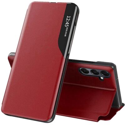 Coque en cuir écologique Techsuit Eco - Samsung Galaxy A16 - Rouge - Publicité Coque en cuir écologique Techsuit Eco - Samsung Galaxy A16 - Rouge - Publicité