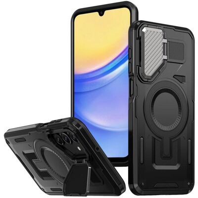 Coque pour Samsung Galaxy A15 4G / 5G Techsuit CamVault MagSafe - Noir - Publicité Coque pour Samsung Galaxy A15 4G / 5G Techsuit CamVault MagSafe - Noir - Publicité