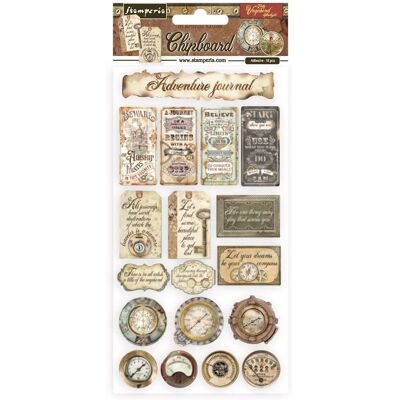 Stamperia - Lady Vagabond Lifestyle Tickets - Chipboard - 15x30cm - Decor Stamperia - Lady Vagabond Lifestyle Tickets - Chipboard - 15x30cm - Decor