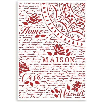 Casa Granada Otthon Maison G Stencil - 21x29,7cm - Stencil G Casa Granada Otthon Maison G Stencil - 21x29,7cm - Stencil G