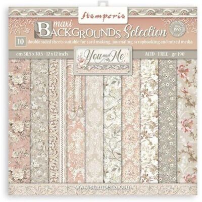 Stamperia You and Me Sfondo Bloc Scrapbook Stamperia You and Me Sfondo Bloc Scrapbook